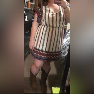 Crystal sky Aztec dress